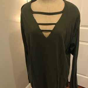VS PINK Cutout long sleeve top